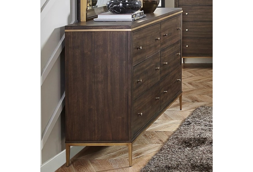 Standard Furniture Nathan 92759 Contemporary 6 Drawer Dresser