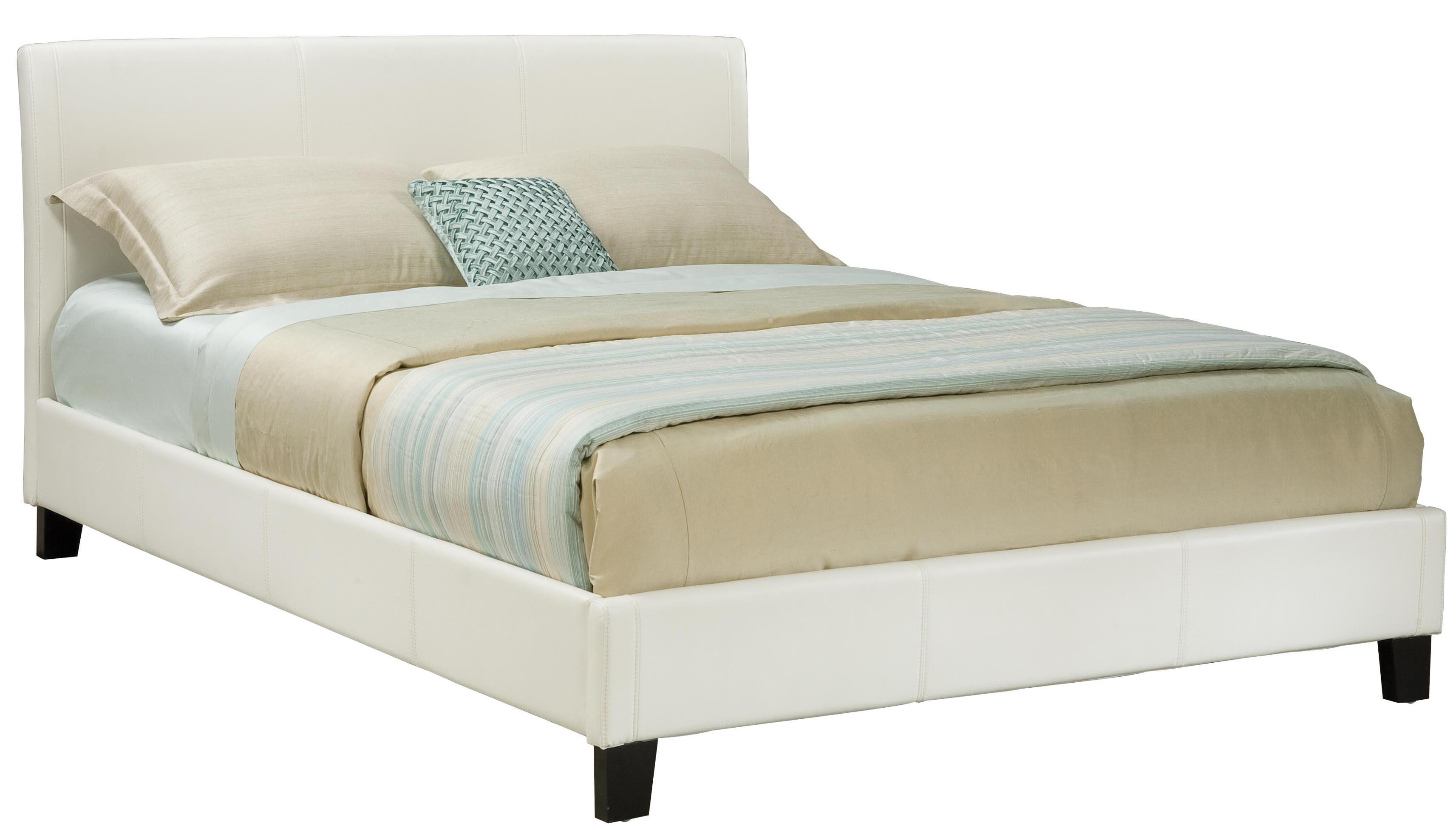 Standard Furniture New York King Ivory Upholstered Bed Colder's