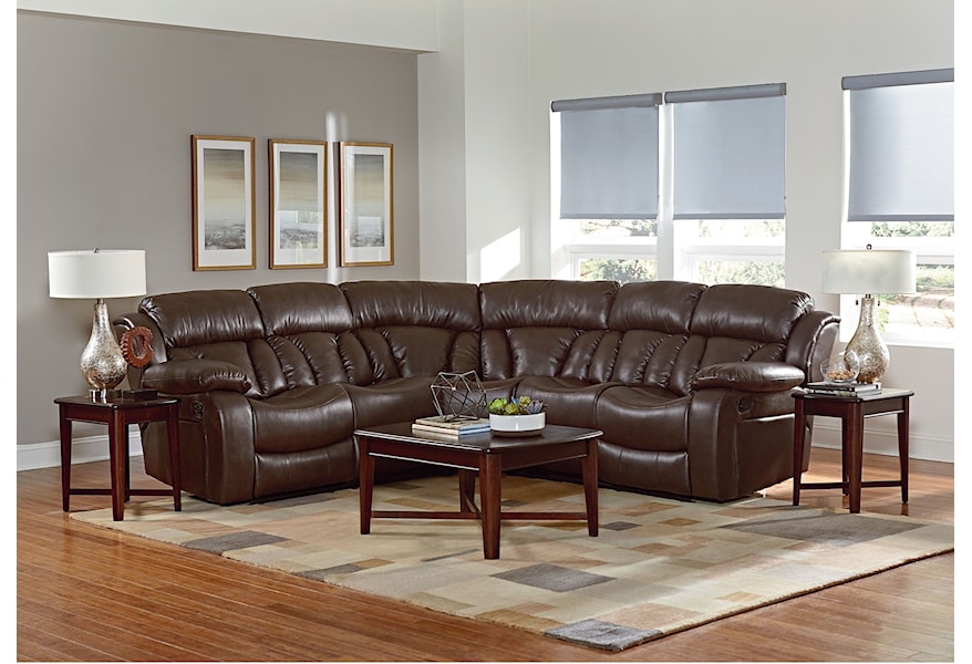 Standard Furniture North Shore Reclining Sectional Sofa With