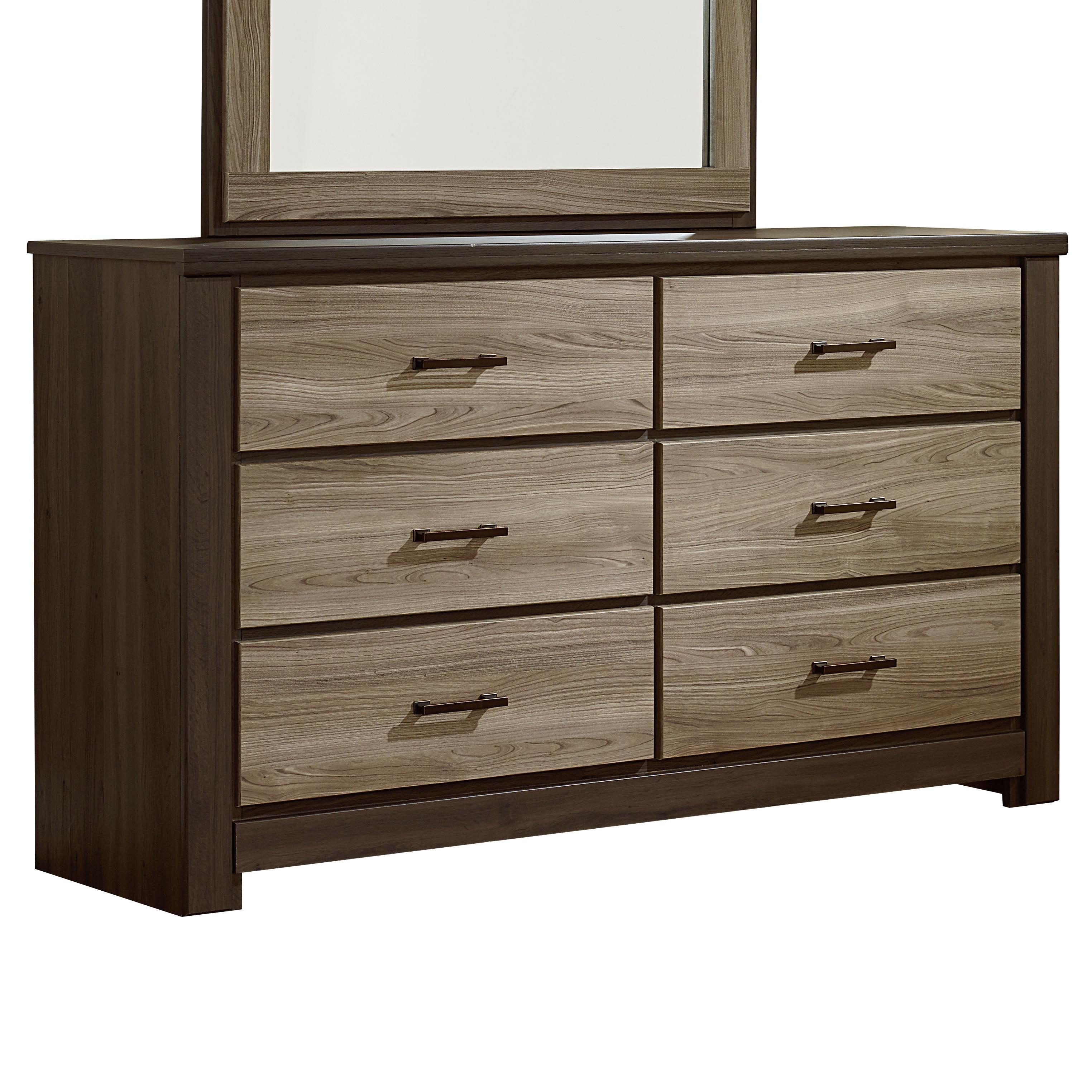 Zenith Oakland Casual Contemporary Six Drawer Dresser EFO Furniture