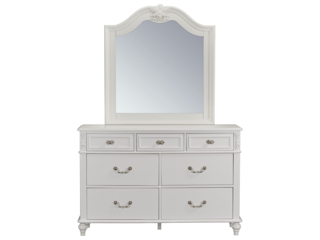 Standard Furniture Olivia Traditional 7 Drawer Dresser And Mirror
