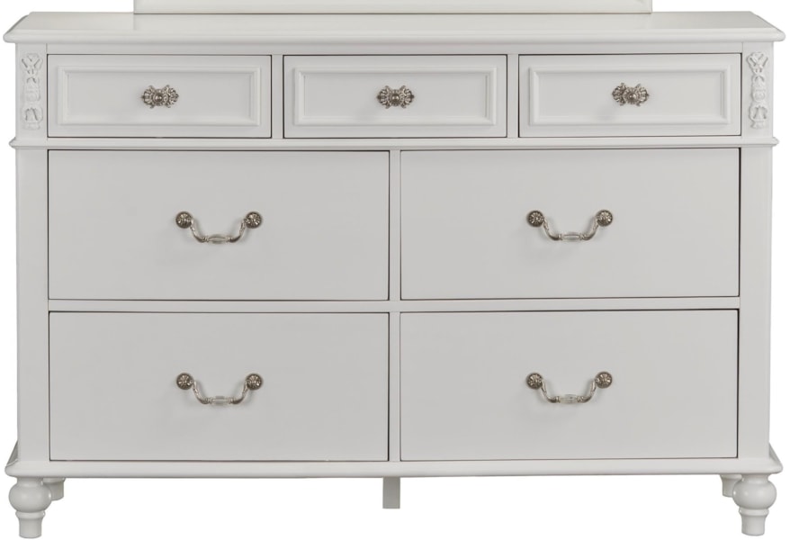 Standard Furniture Olivia 93859 Traditional 7 Drawer Dresser