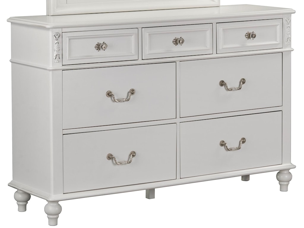 Standard Furniture Olivia Traditional 7 Drawer Dresser Rooms For