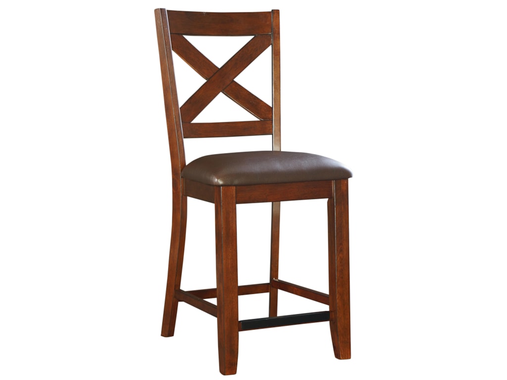 Standard Furniture Omaha Brown Counter Height Bar Stool With Upholstered Seat And X Back Royal Furniture Bar Stools Standard Furniture Omaha Brown Counter Height Bar Stool With Upholstered Seat And X Back Royal Furniture Bar Stools