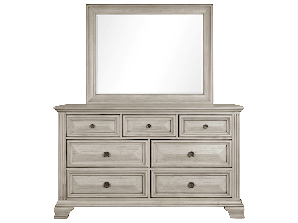 Standard Furniture Passages Light Regal Dresser And Mirror Set