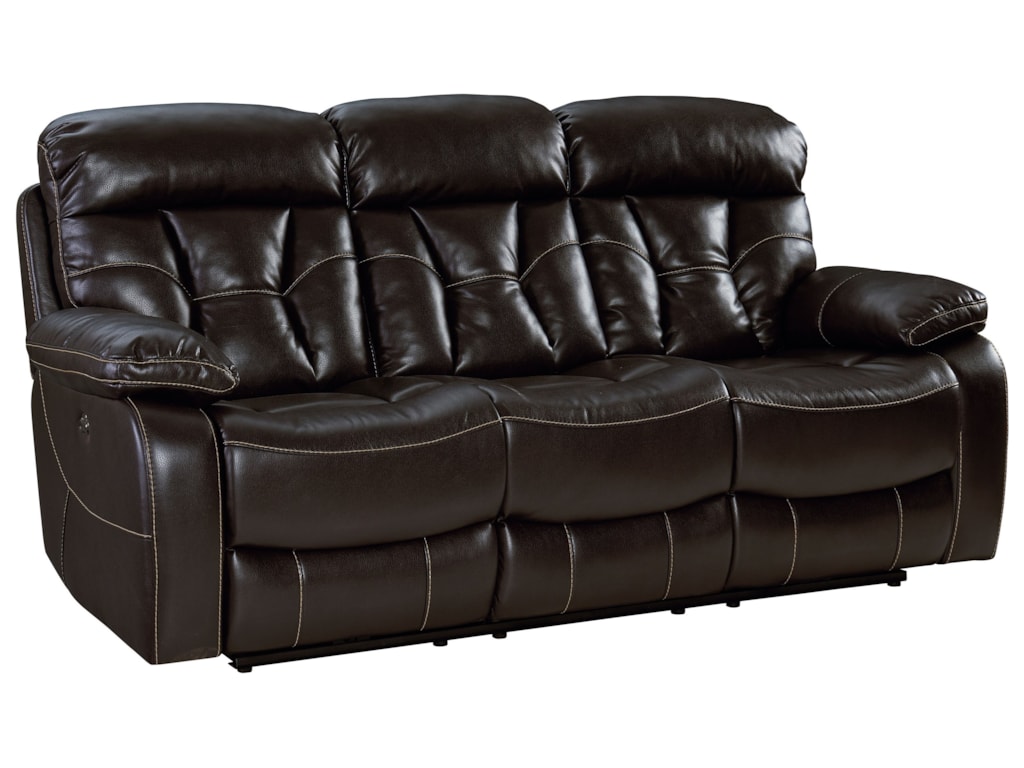 Peoria Reclining Sofa With Pillow Arms And Drop Down Center Console By Standard Furniture At Dunk Bright