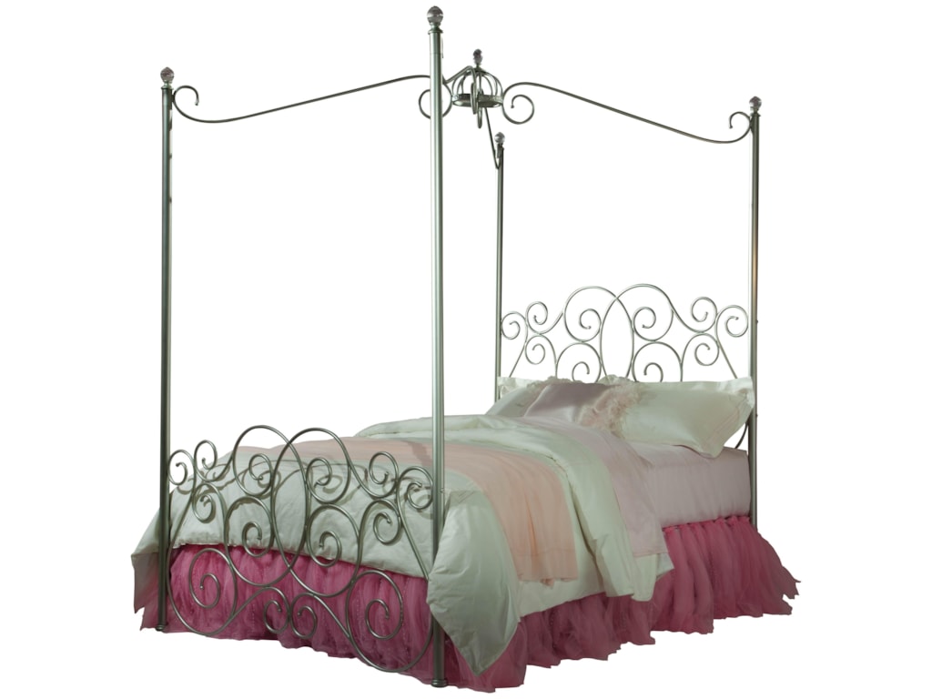 Standard Furniture Princess Canopy Beds Twin Metal Bed With Princess Canopy Beds Twin Metal Bed With Clear Post Finials By Standard Furniture