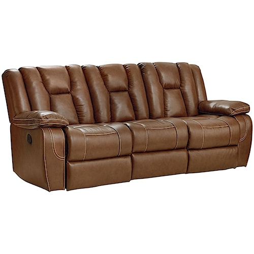 Standard Furniture Rainier Motion Sofa With Pillow Arms And Standard Furniture Rainier Motion Sofa With Pillow Arms And Channeled Back