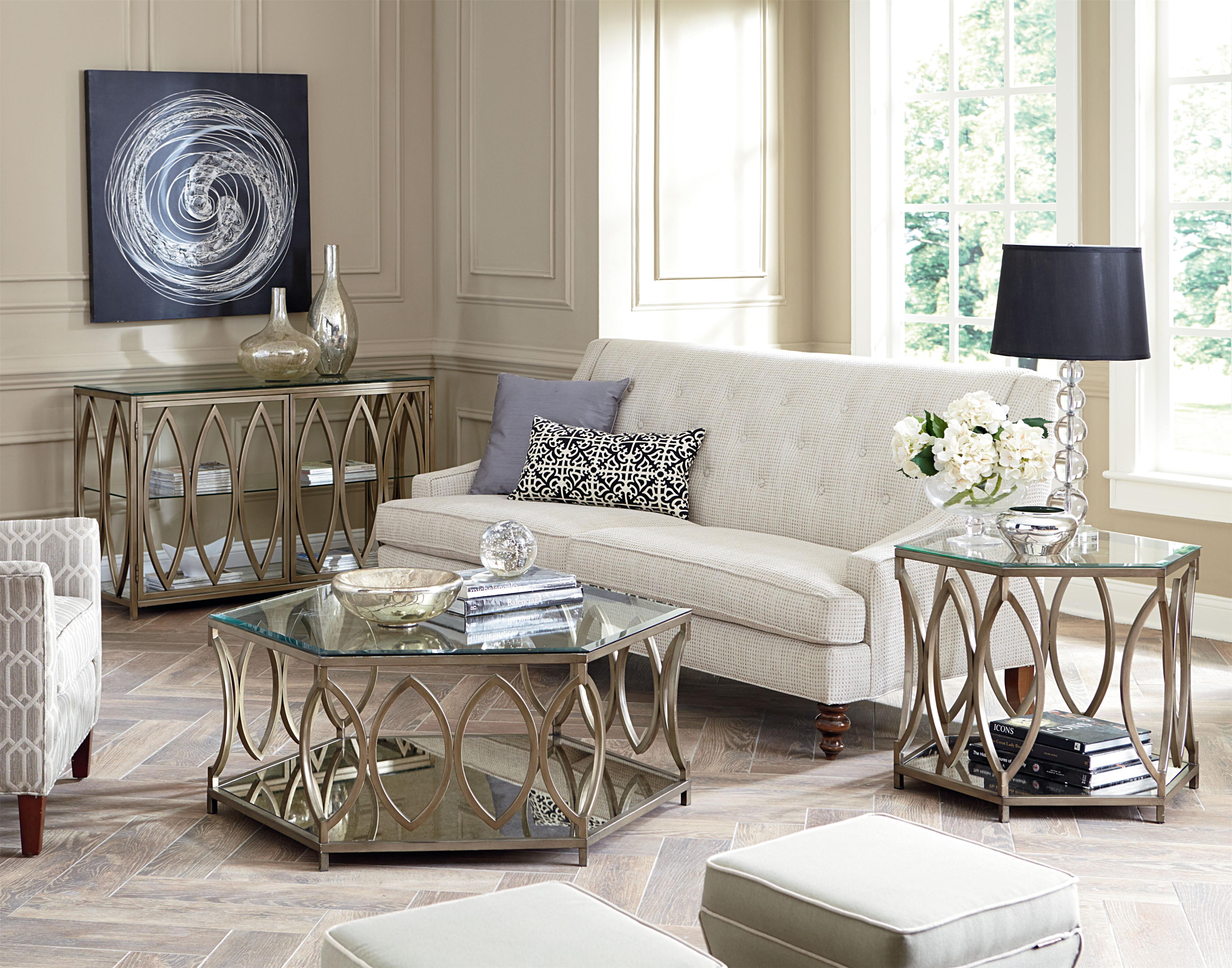 Standard Furniture Santa Barbara Sofa Table With 2 Shelves And 2