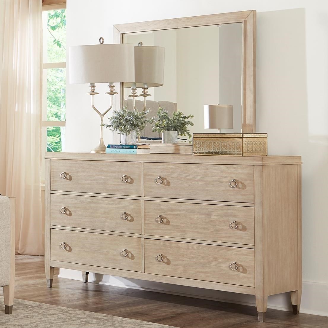 Standard Furniture Sausalito Transitional 6 Drawer Dresser And