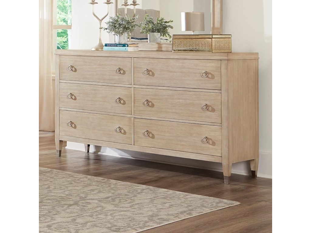 Standard Furniture Sausalito Transitional 6 Drawer Dresser