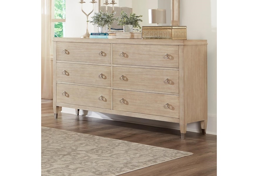 Standard Furniture Sausalito Transitional 6 Drawer Dresser