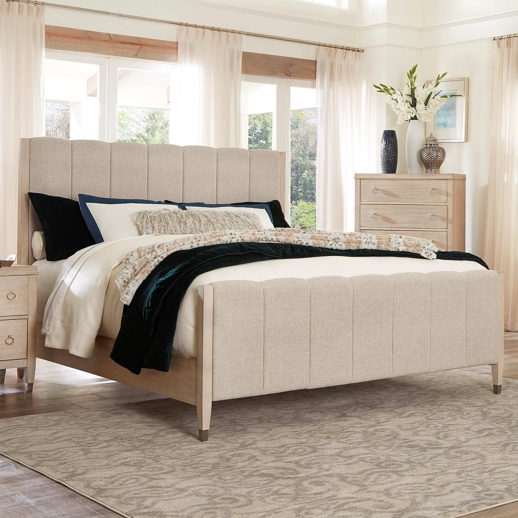 Standard Furniture Sausalito Transitional King Upholstered Bed