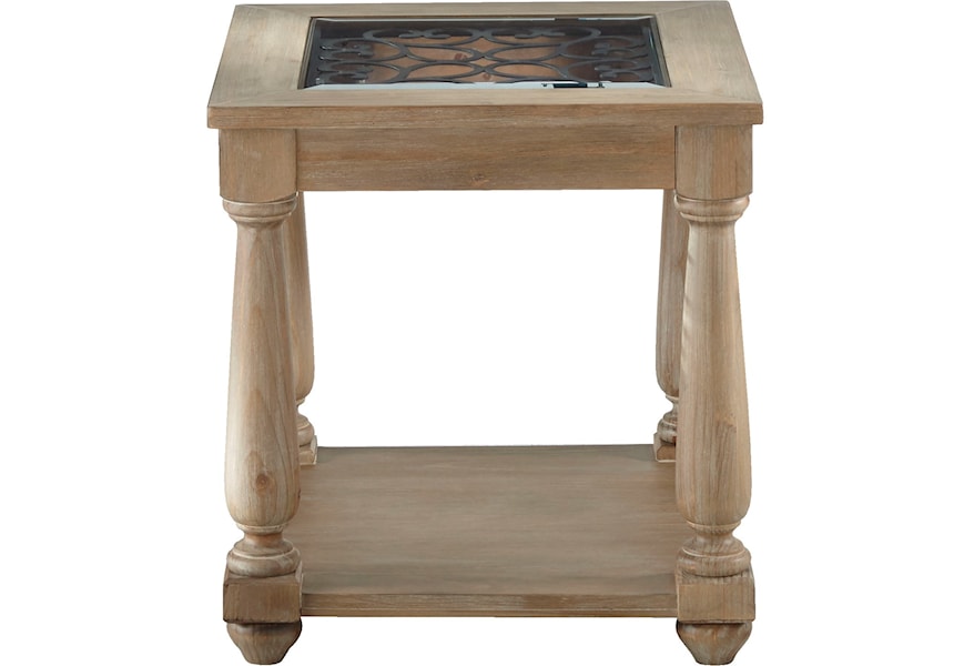 Zenith Savannah Court 20722 Transitional End Table With 1 Shelf