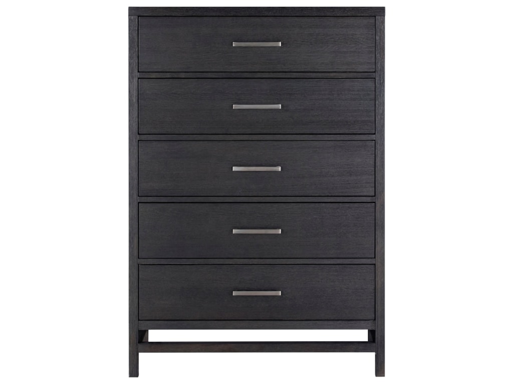 Standard Furniture Thomas Black Contemporary Chest With 5 Drawers