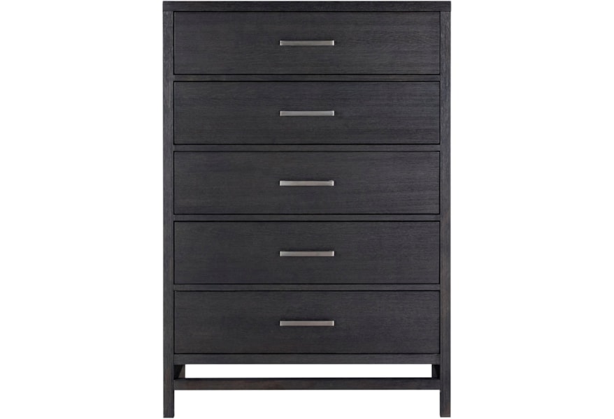 Standard Furniture Thomas Black Contemporary Chest With 5 Drawers Thomas Black Contemporary Chest