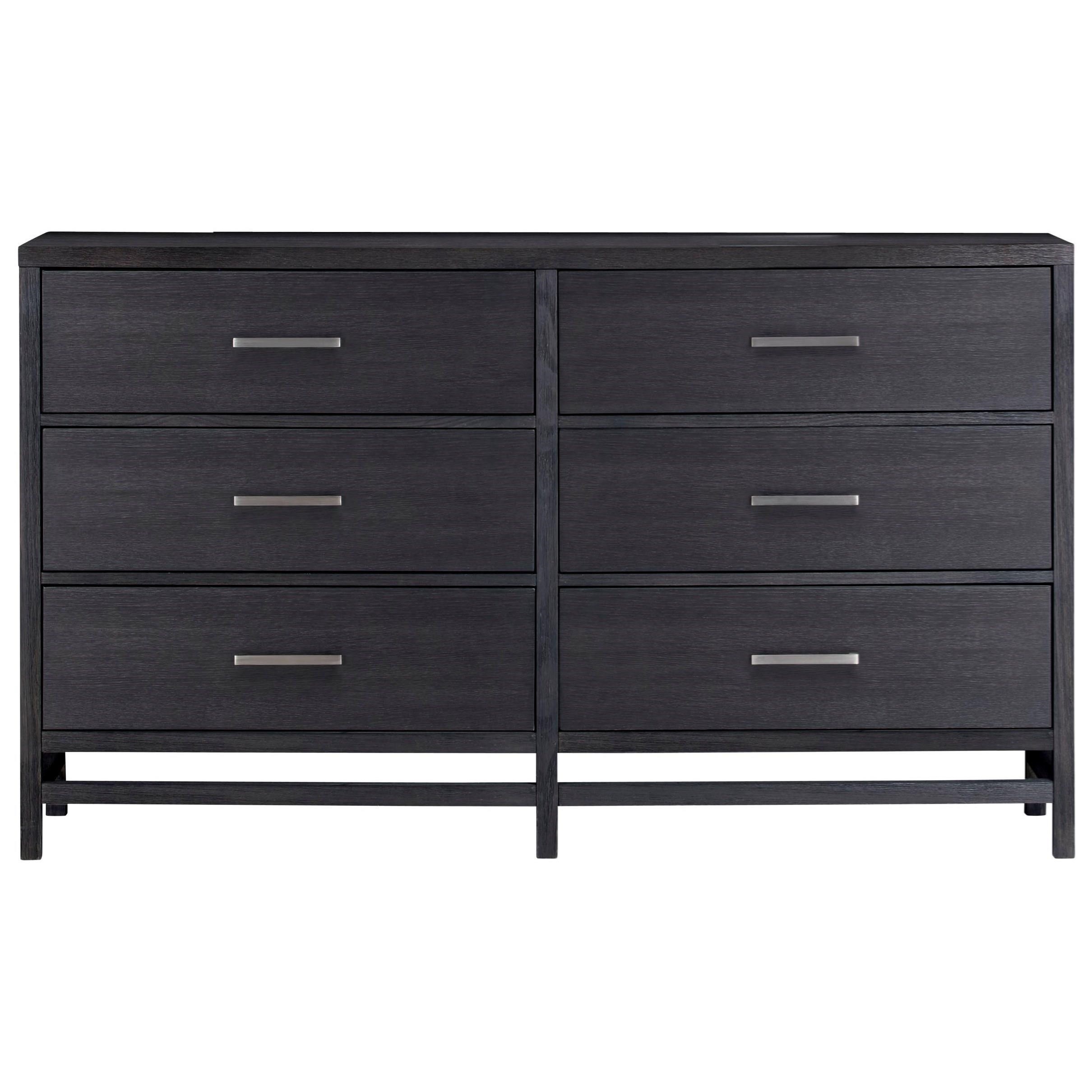 Standard Furniture Thomas Black Contemporary Dresser With 6