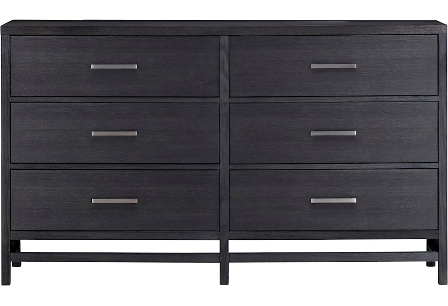 Standard Furniture Thomas Black Contemporary Dresser With 6