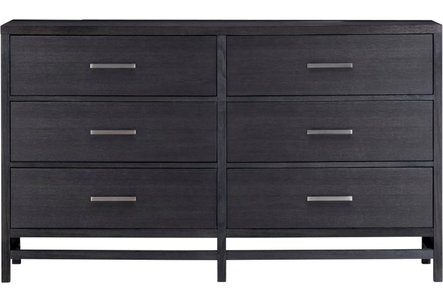 Standard Furniture Thomas Black Contemporary Dresser With 6