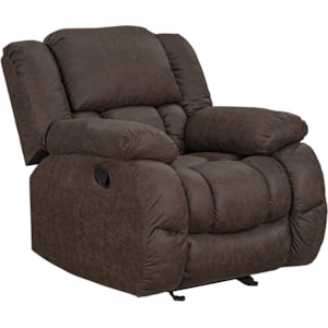 Standard Furniture Tombstone Casual Manual Glider Recliner With Pillow Arms Standard Furniture Recliners