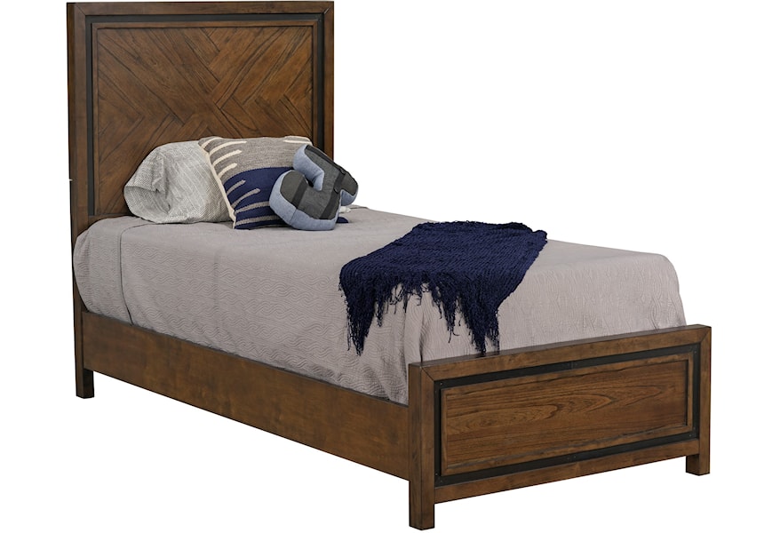 Zenith Turner Transitional Youth Full Panel Bed With