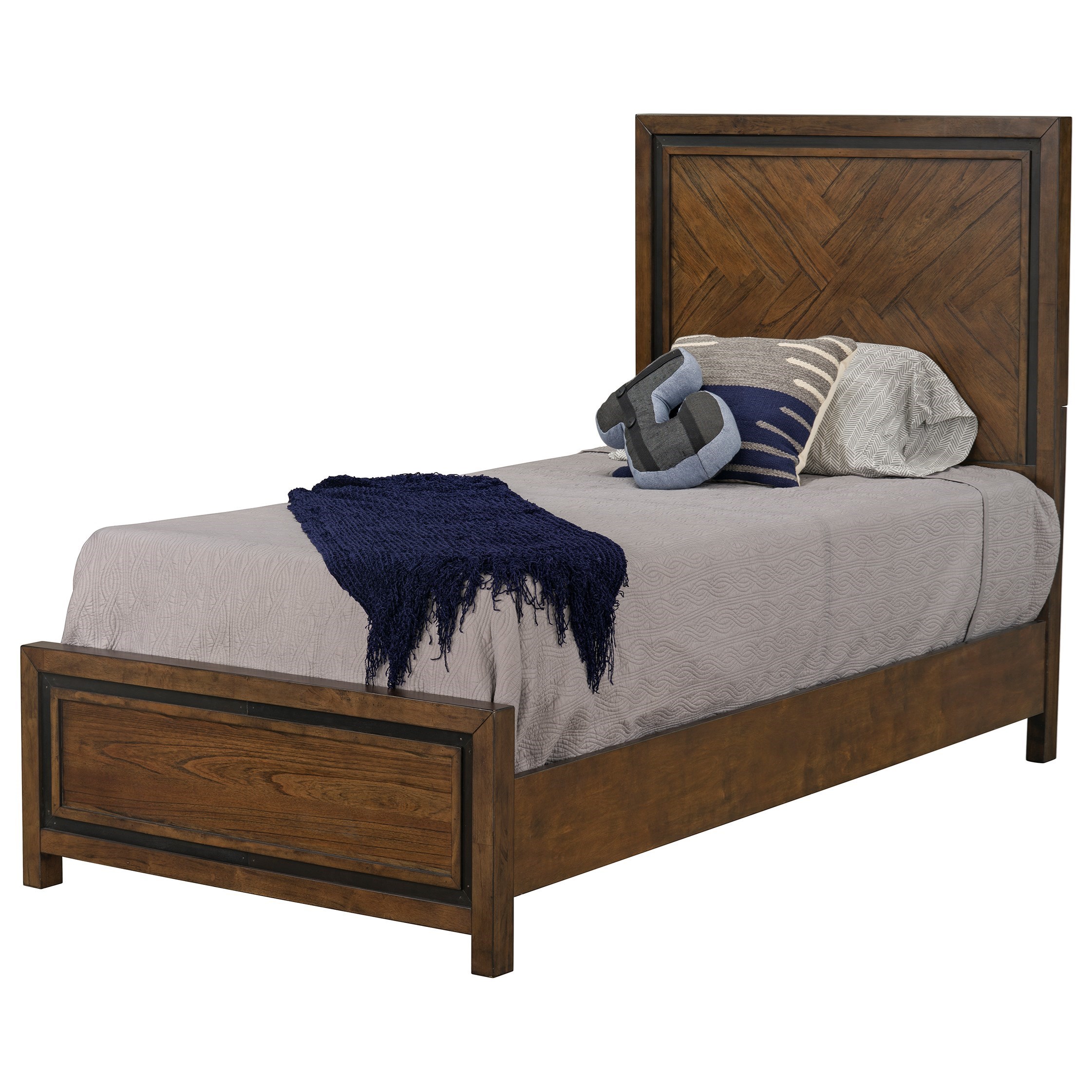 Zenith Turner Transitional Youth Full Panel Bed With
