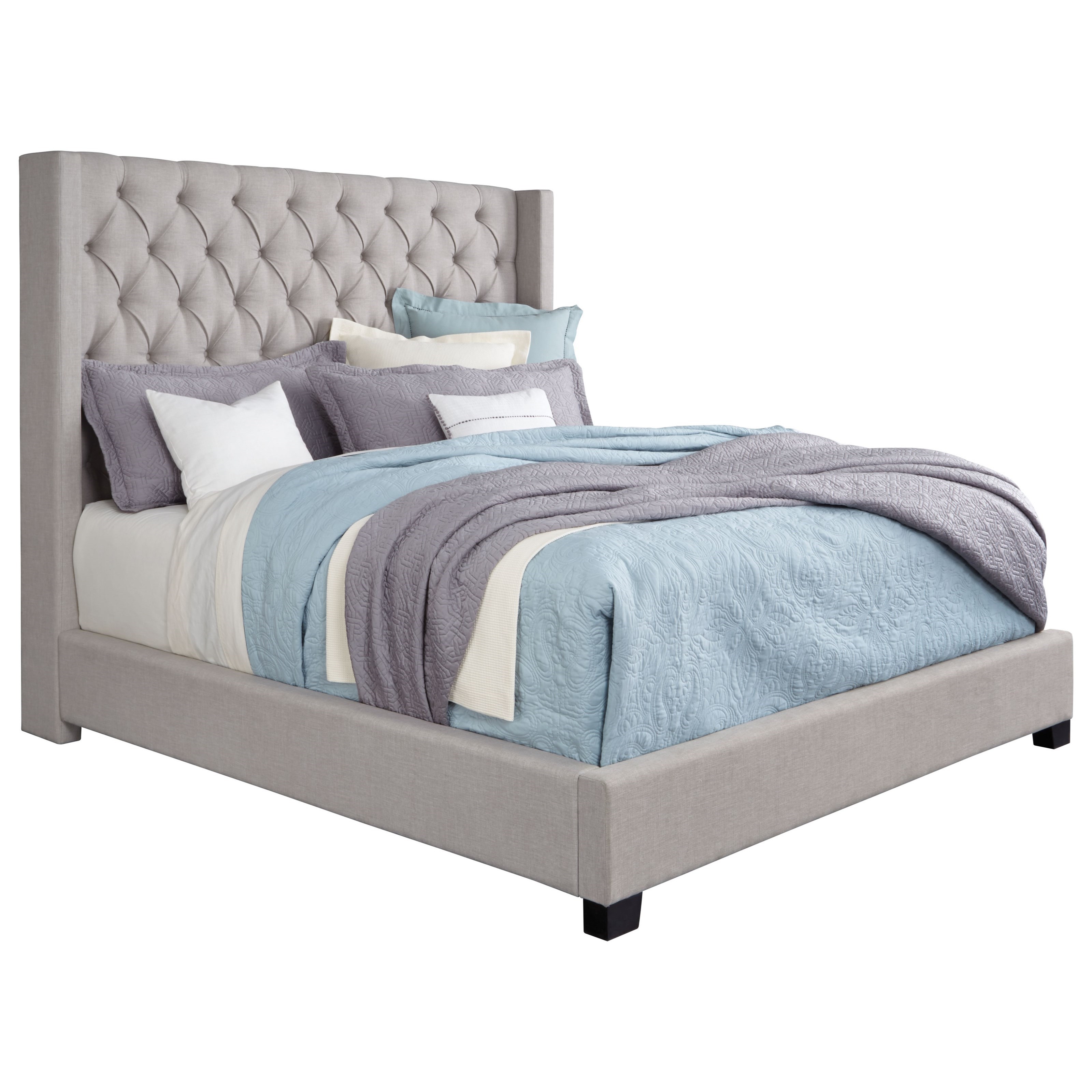 Standard Furniture Westerly Queen Upholstered Bed With Button Tufting Standard Furniture Upholstered Beds