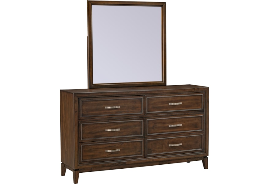 Standard Furniture Winchester Transitional 6 Drawer Dresser And