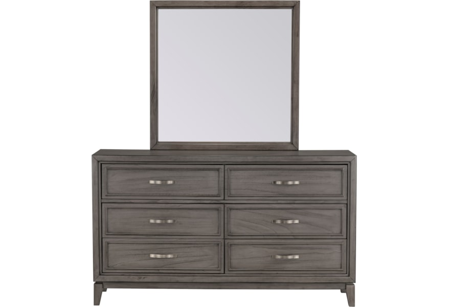 Standard Furniture Winchester Transitional 6 Drawer Dresser And