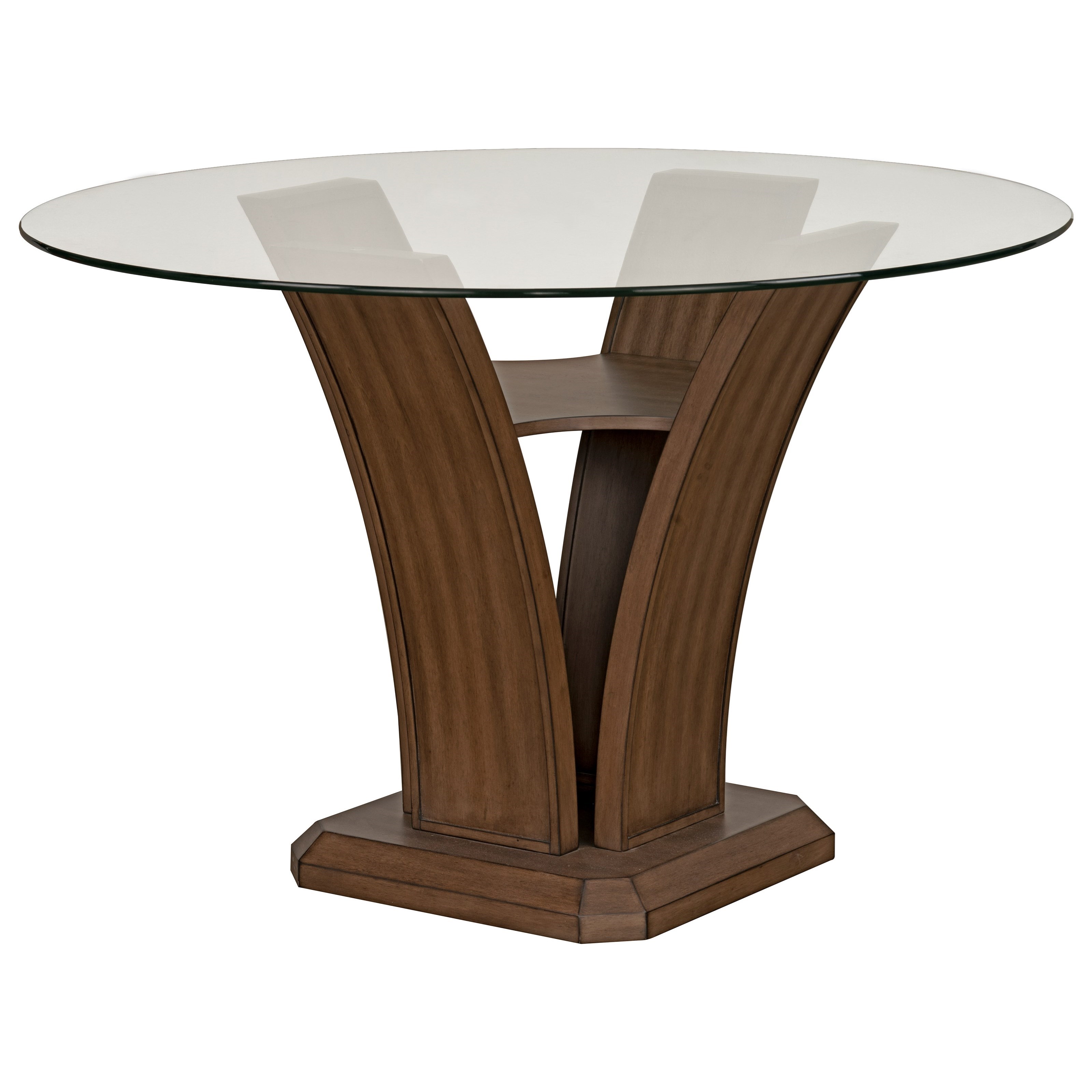 Standard Furniture Zayden Brown Contemporary Round Counter Height