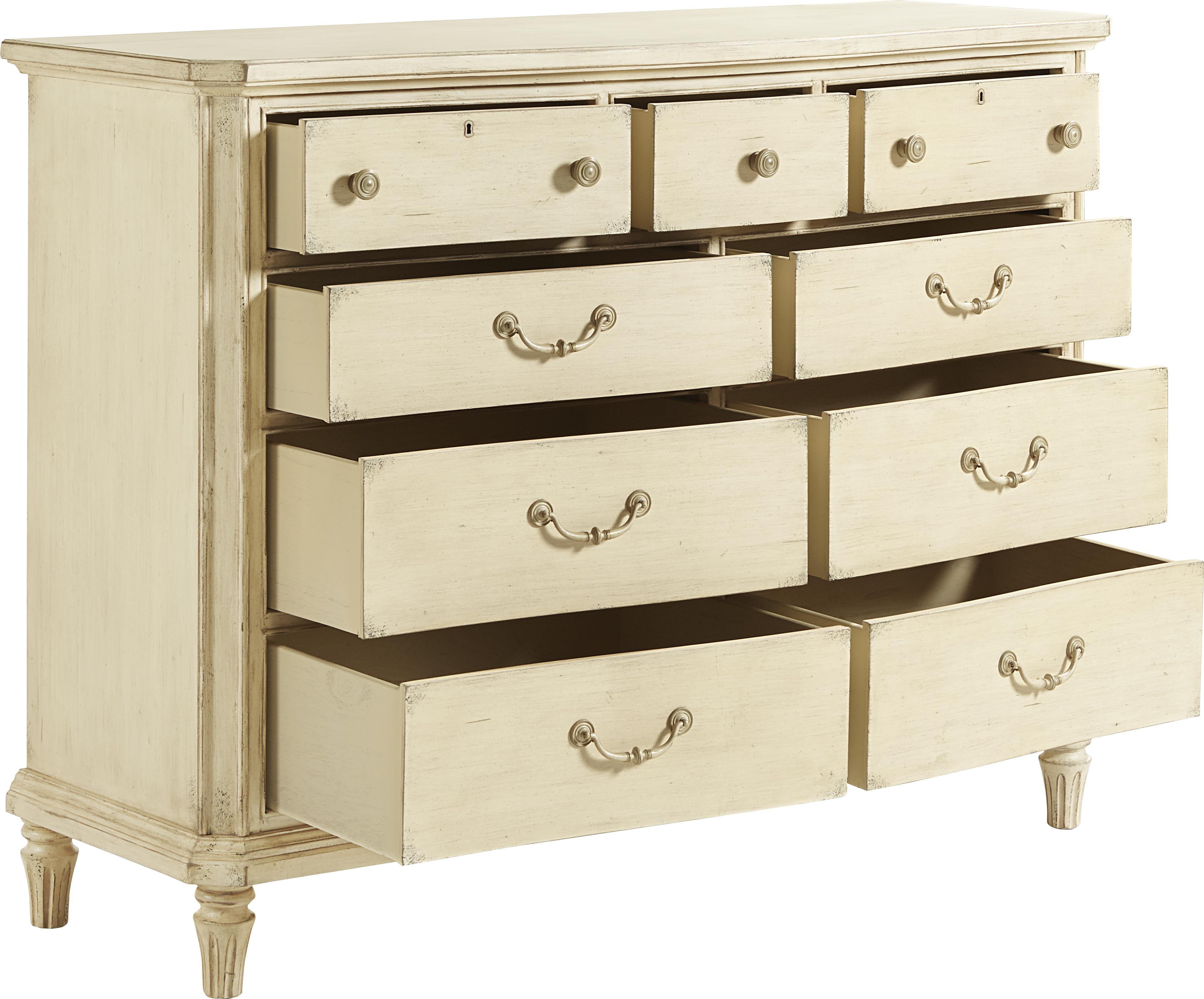 Stanley Furniture European Cottage Nine Drawer Dresser Chest With