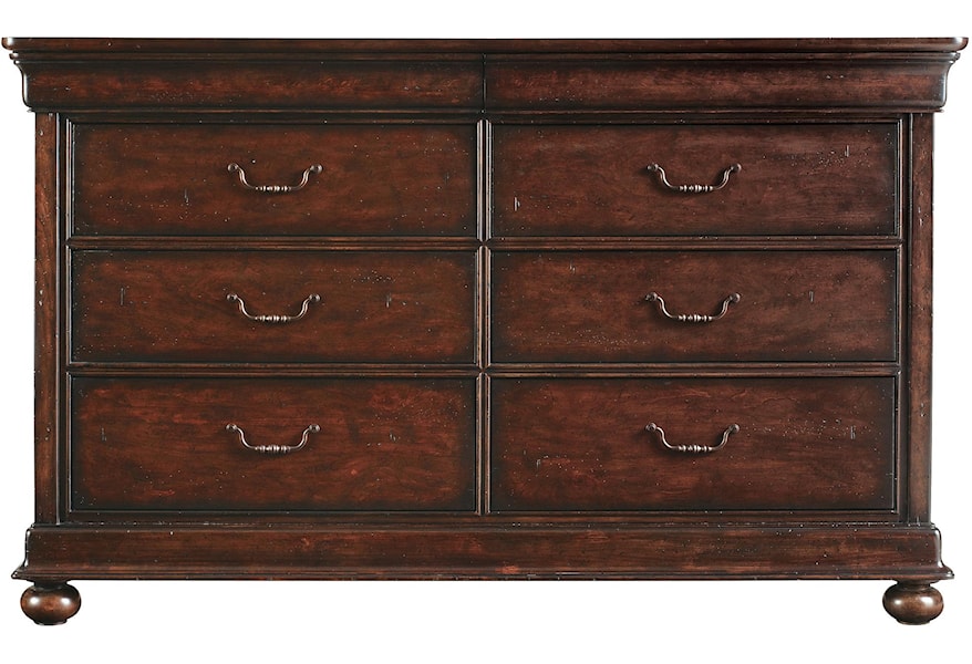 Stanley Furniture Louis Philippe 058 13 05 6 Drawer Dresser Dunk