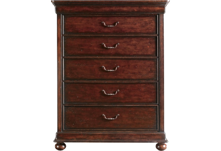Stanley Furniture Louis Philippe 058 13 5 Drawer Chest Dunk Louis Philippe 058 13 5 Drawer Chest