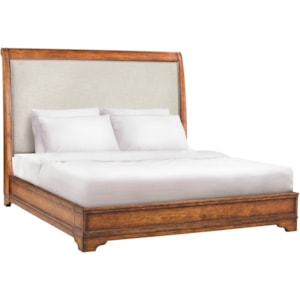 Stanley Furniture Louis Philippe 058 43 42 Queen Upholstered Peninsula Sleigh Bed Dunk Bright Furniture Sleigh Beds