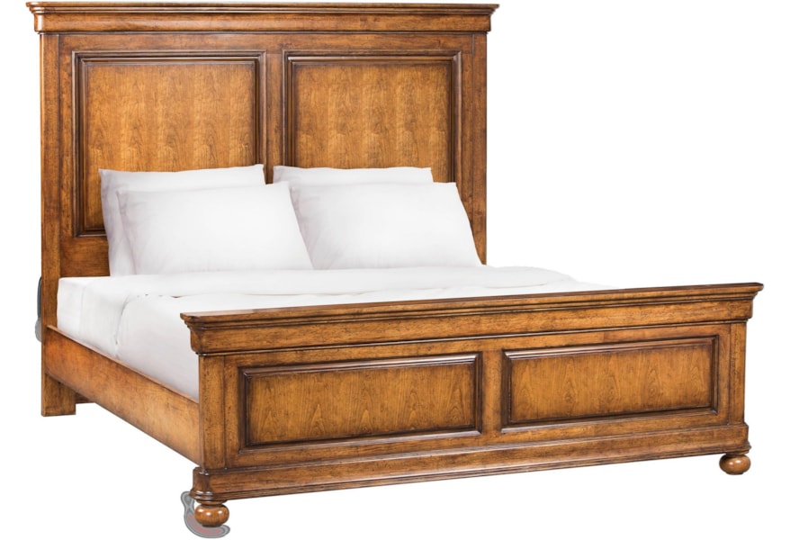 Stanley Furniture Louis Philippe Cal King Panel Bed W Headboard Footboard Sprintz Furniture Panel Beds