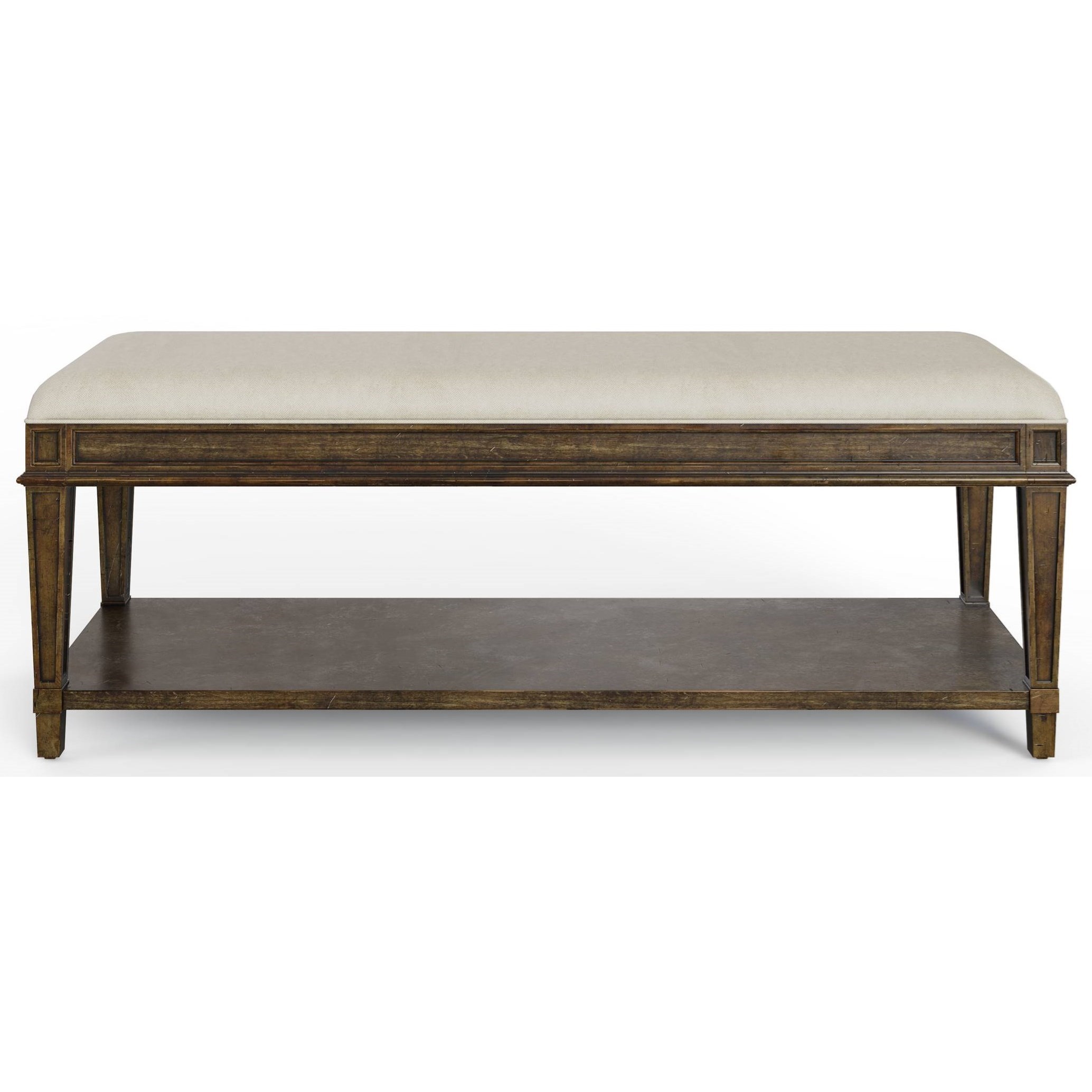 Stanley Furniture Hillside Transitional Upholstered Bed Bench Sprintz Furniture Upholstered Benches This height is suitable for a bench at a dining room table. hillside bed end bench