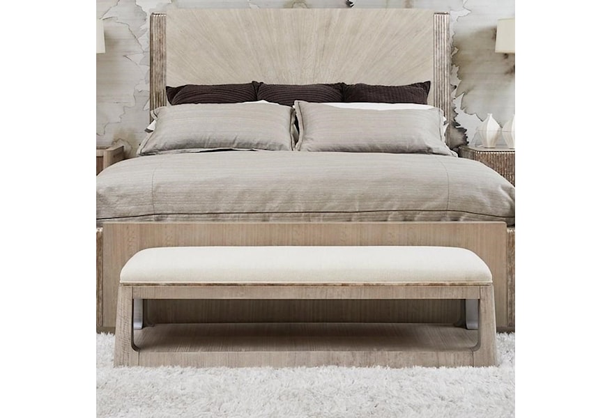 Stanley Furniture Revival Contemporary Upholstered Bed End Bench