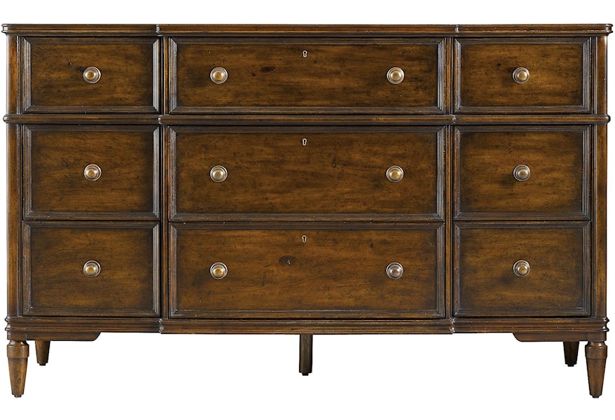 Stanley Furniture Vintage Antiqued Dresser W 9 Drawers Sprintz