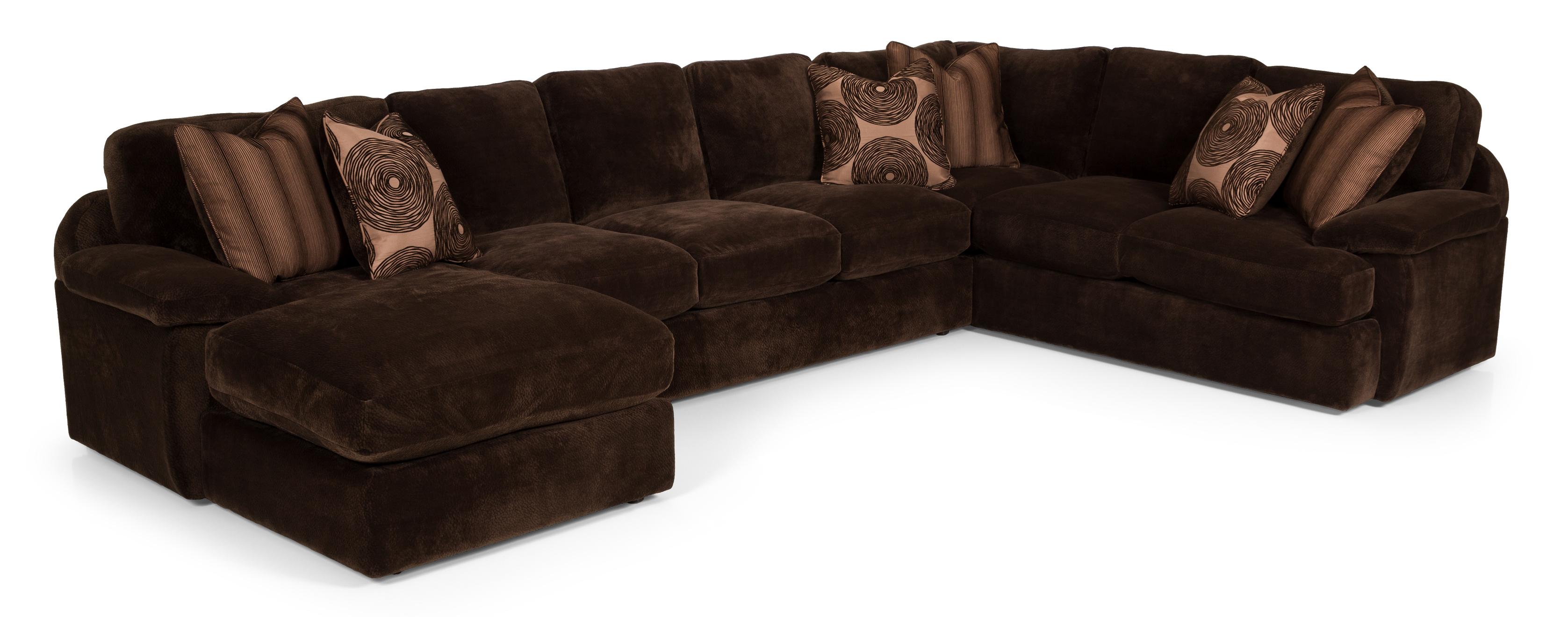 Stanton 186 Three Piece Sectional Sofa With Raf Chaise Wilson S Furniture Sectional Sofas