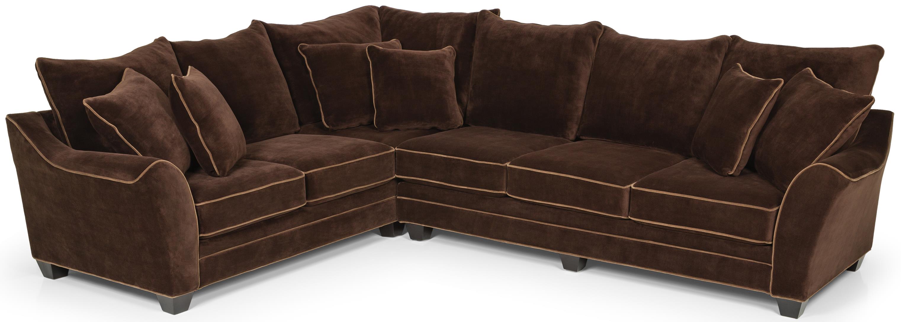 Stanton 456 Sectional Sofa w/ Pillow Back - Wilson's ...