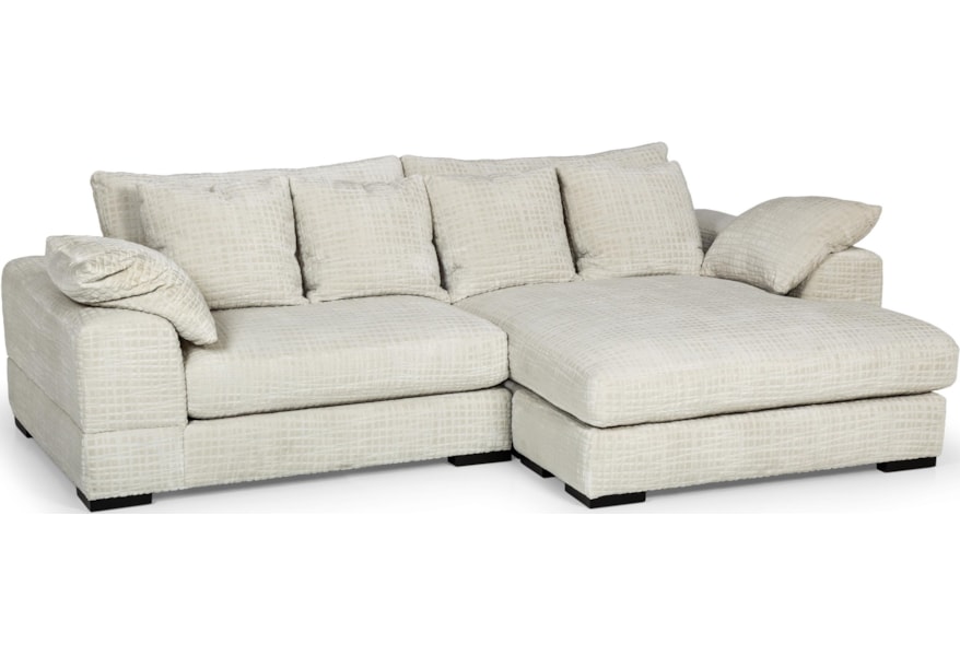 Stanton 480 Two Piece Double Chaise Sectional Sofa Rife S Home Double Chaise Sectional Sofa