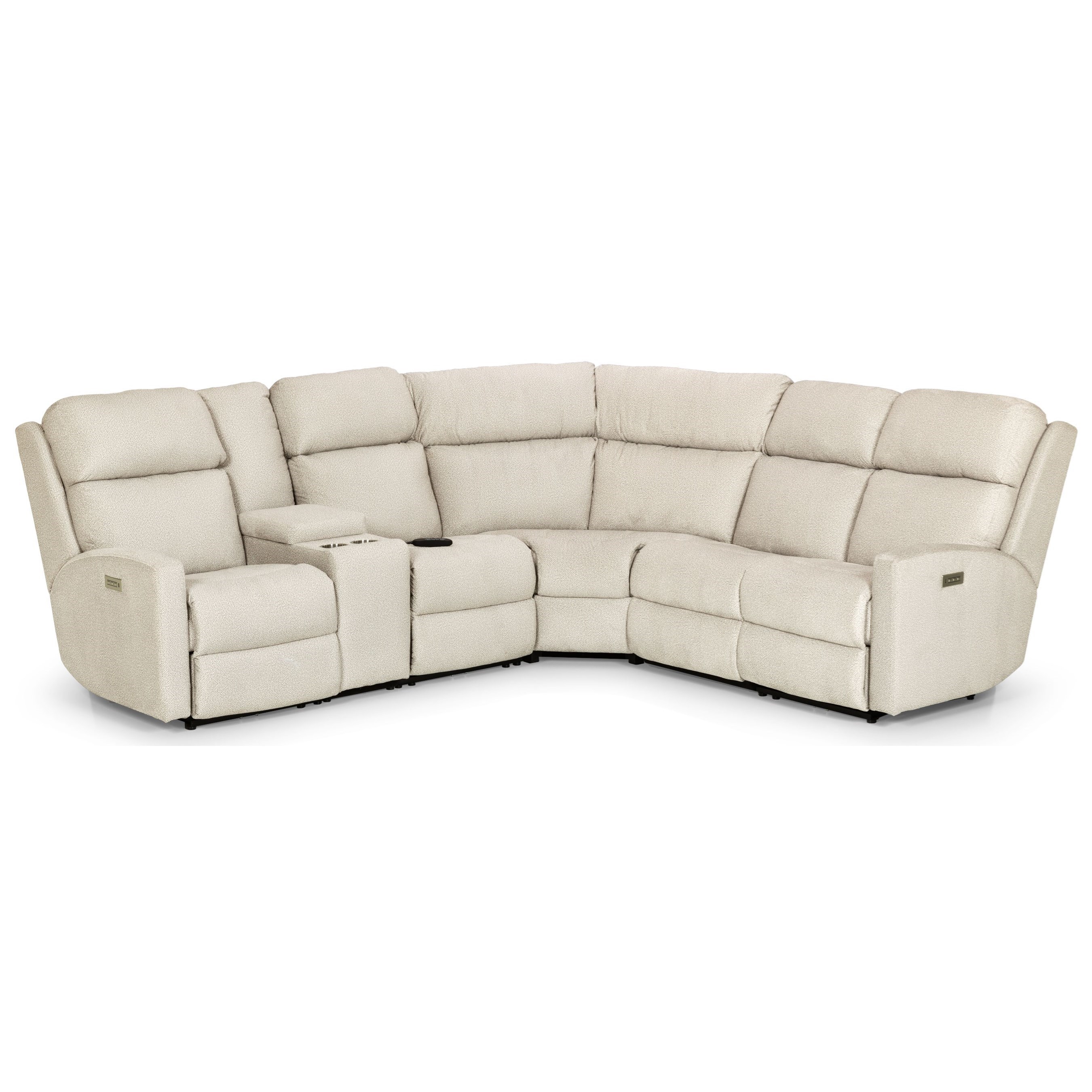 Stanton 857 Contemporary 4 Seat Power Reclining Sectional Sofa