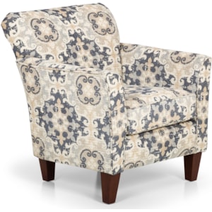 Stanton Accent Chairs And Ottomans Contemporary Upholstered Chair With Flared Arms Wilson S Furniture Upholstered Chairs