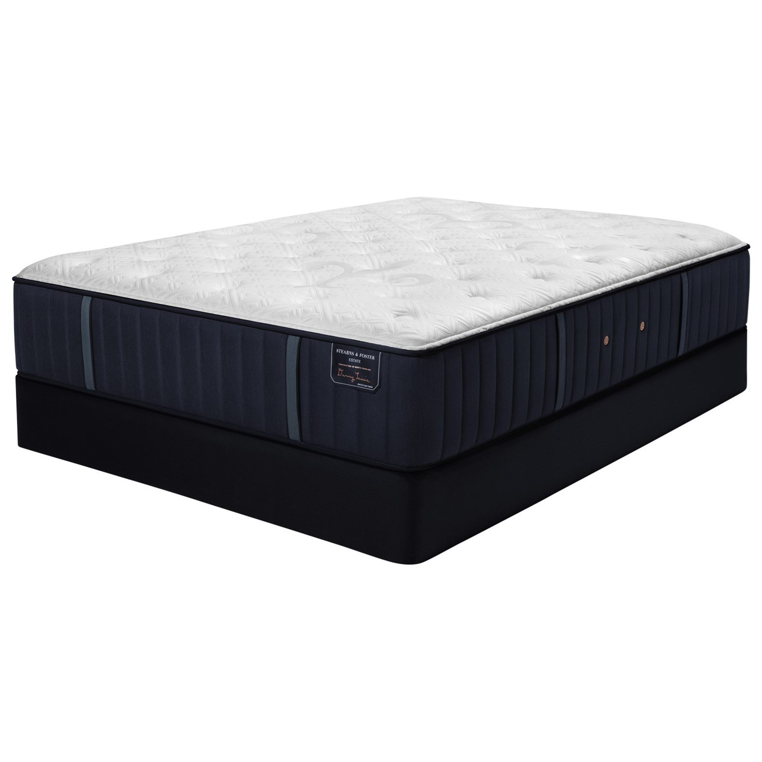 Stearns Foster Hurston Luxury Cushion Firm King Mattress And Low