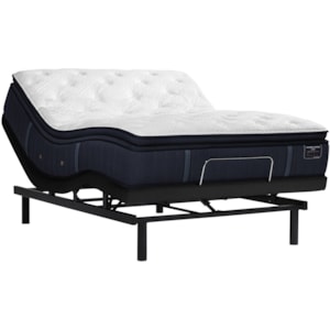 Stearns Foster Rockwell Lxp Plush Pt King 15 Luxury Plush Euro Pillow Top Premium Mattress And Ease 2 0 Adjustable Base Sprintz Furniture Mattress And Box Spring Sets