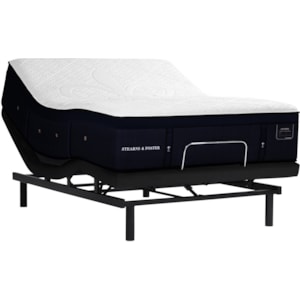 Stearns Foster Pollock Lcf Firm Cal King 15 Luxury Cushion Firm Premium Hybrid Mattress And Ease 2 0 Adjustable Base Sprintz Furniture Mattress And Box Spring Sets