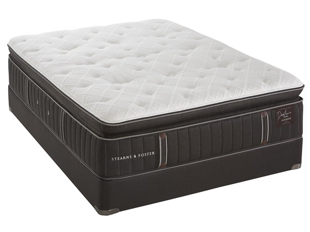 Villa Cuneo Cushion Firm Euro Top Full Cushion Firm Euro Pillowtop Mattress and High Profile Foundation by Stearns & Foster at Value City Furniture Villa Cuneo Cushion Firm Euro Top Full Cushion Firm Euro Pillowtop Mattress and High Profile Foundation by Stearns & Foster at Value City Furniture