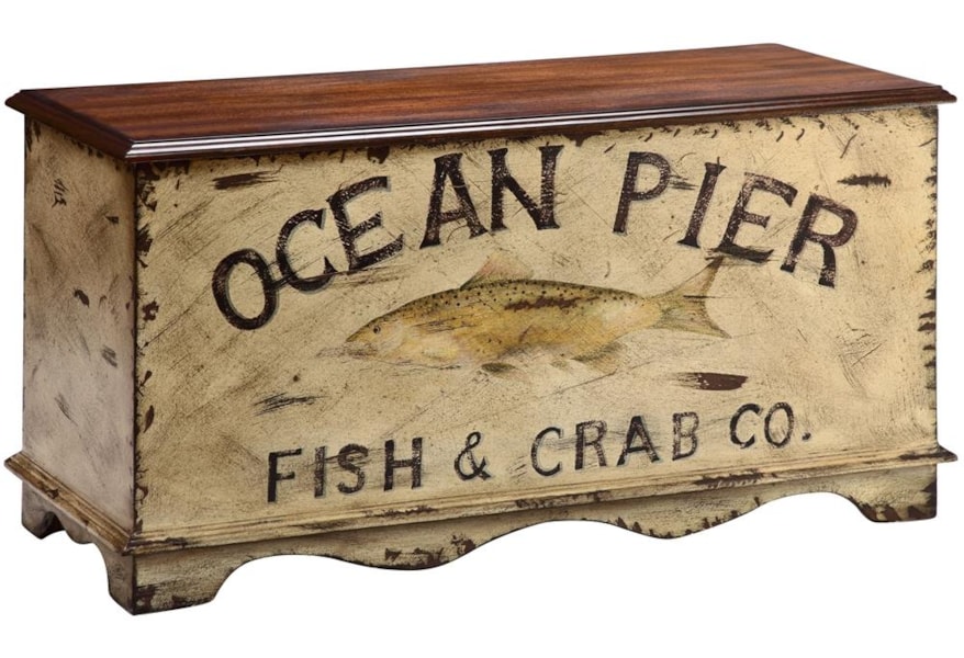 Stein World Accent Tables Ocean Pier Painted Trunk Westrich Furniture Appliances Cedar Chests Trunks