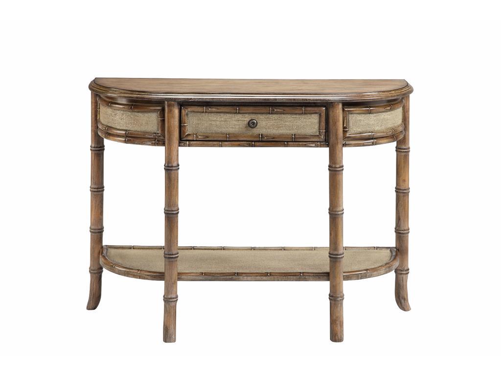 Stein World Accent Tables 13139 1 Drawer Console Table Bamboo Styling Miller Home Sofa Tables Consoles
