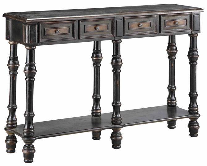Wood Console Hall Stand Accent Table Narrow Entryway Mission Drawer Shelf Small